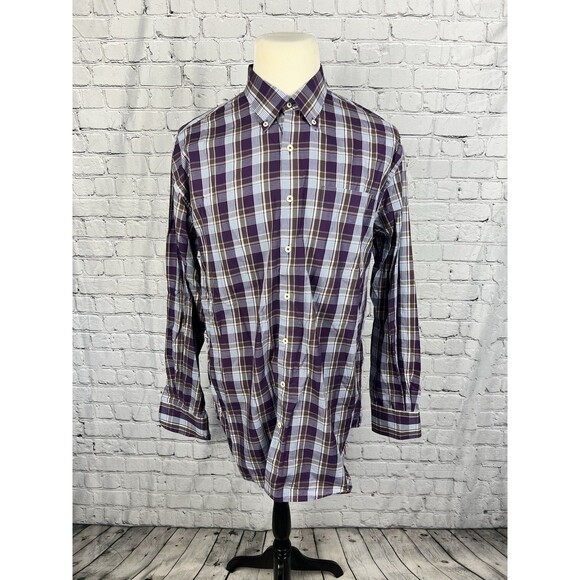 Peter Millar Men’s SZ XL Long Sleeve Button Down Shirt Multicolor Plaid - Picture 2 of 9